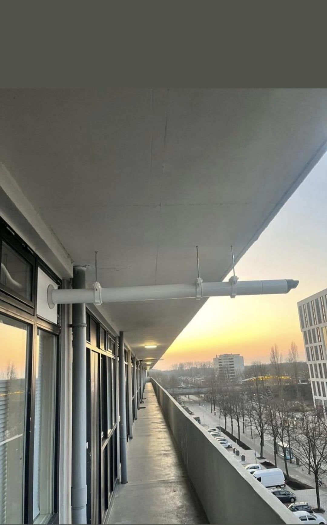 Ventilatie leidingen op locatie